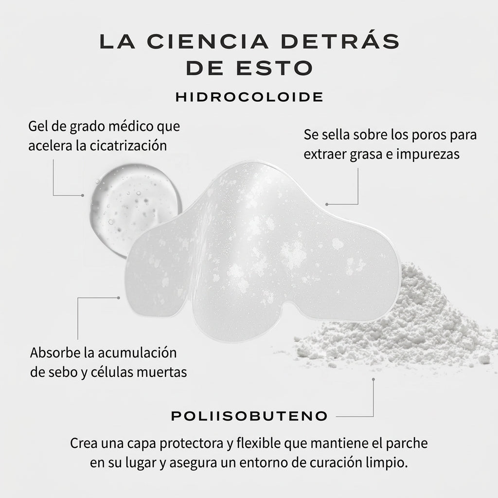Parches para Nariz – Reduce la Apariencia de Puntos Negros Sin Exprimir