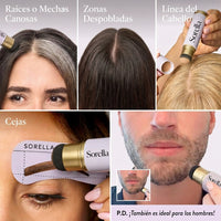 Crema y polvo para retocar raíces y cubrir cejas