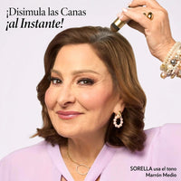Crema y polvo para retocar raíces y cubrir cejas