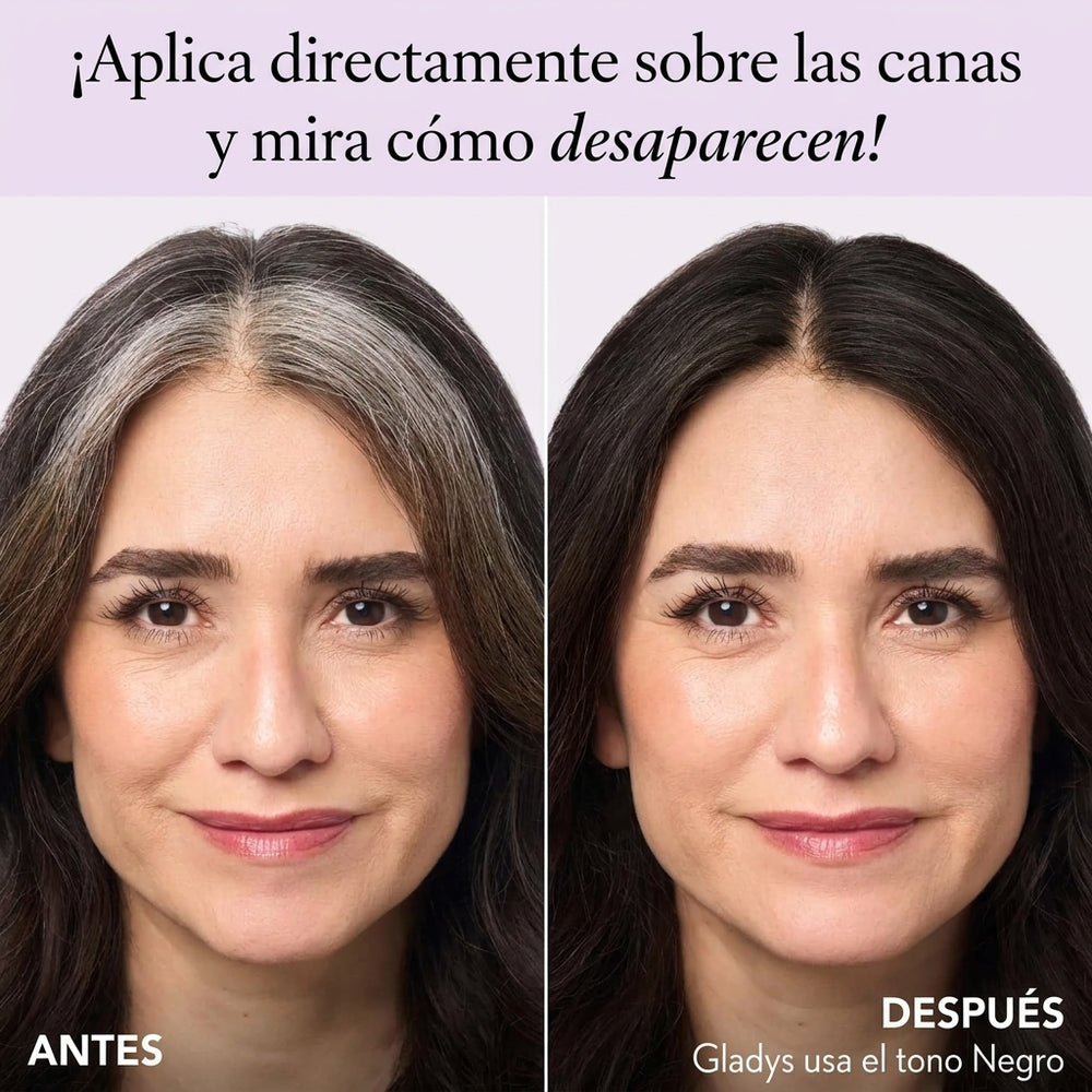 Crema y polvo para retocar raíces y cubrir cejas